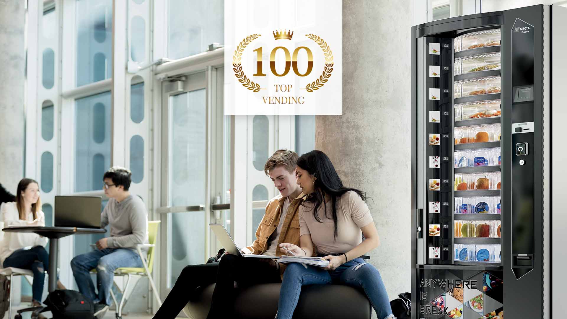 Le Top 100 del Vending italiano valgono 1,3 miliardi di Euro.